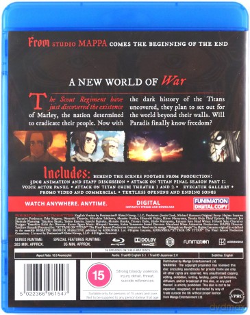Attack On Titan Season 4 - Part 1 (Atak Tytanów) [2xBlu-Ray]