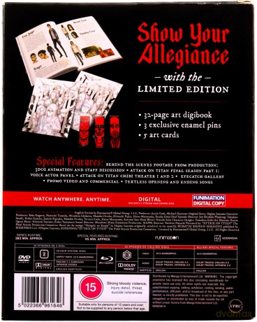 Attack On Titan Season 4 - Part 1 (Limited) (Atak Tytanów) [3xBlu-Ray]+[3xDVD]