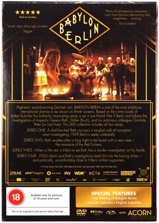 Babylon Berlin Season 1-4 (Babilon Berlin) [DVD]