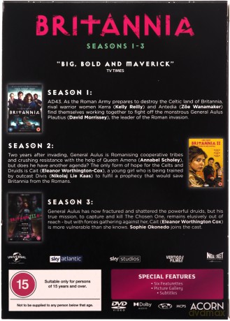 Britannia Season 1-3 (Brytania) [7xDVD]