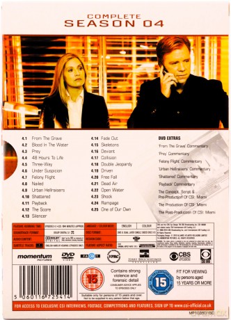 CSI Miami Season 4 (CSI: Kryminalne zagadki Miami) [6DVD]