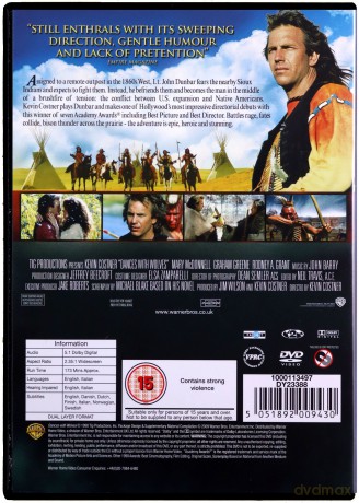 Dances With Wolves (Tańczący z wilkami) [DVD]