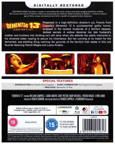 Dementia 13 (Obłęd) [Blu-Ray]