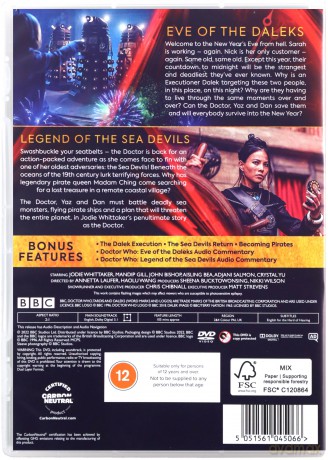 Doctor Who Season 13 - The Specials - Eve Of The Daleks / Legend Of The Sea Devils (Doktor Who) [DVD]