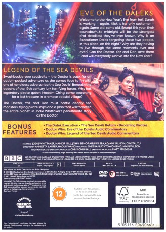 Doctor Who Season 13 - The Specials - Eve Of The Daleks / Legend Of The Sea Devils (Doktor Who) [DVD]