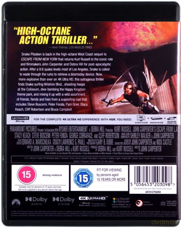 Escape from L.A. (Ucieczka z Los Angeles) [Blu-Ray 4K]