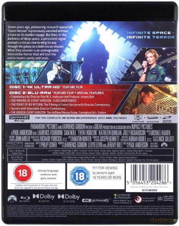 Event Horizon (Ukryty wymiar) [Blu-Ray 4K]+[Blu-Ray]