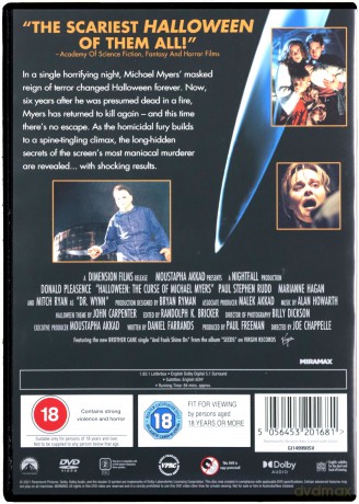 Halloween 6 (Halloween VI: Przekleństwo Michaela Myersa) [DVD]