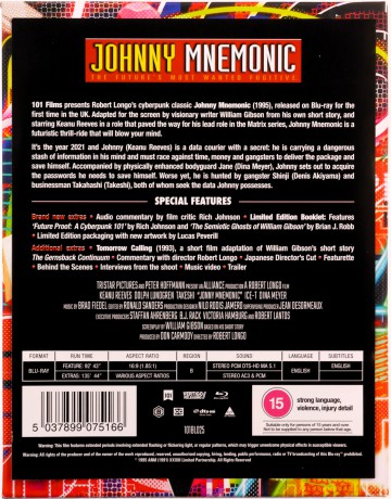 Johnny Mnemonic (Limited) [Blu-Ray]