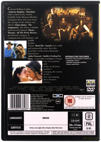 Wichry namiętności [DVD]