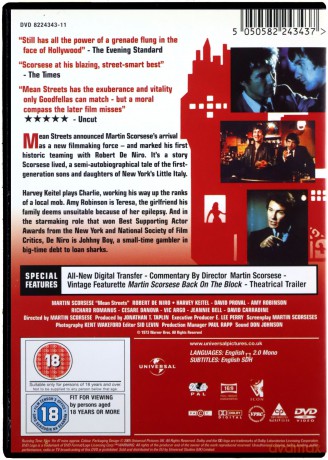 Mean Streets (Ulice nędzy) [DVD]