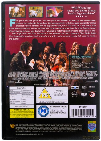 Music And Lyrics (Prosto w serce) [DVD]