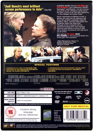 Notes On A Scandal (Notatki o skandalu) [DVD]