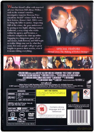 Perfect Stranger (Ktoś całkiem obcy) [DVD]