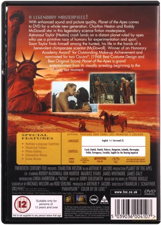 Planet Of The Apes (Planeta małp) [DVD]