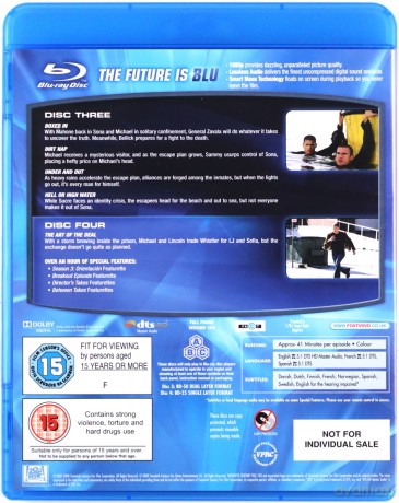 Prison Break Season 3 (Skazany na śmierć) [Blu-Ray]