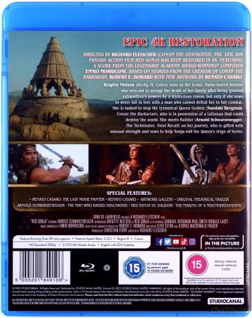 Red Sonja (Czerwona Sonja) [Blu-Ray]