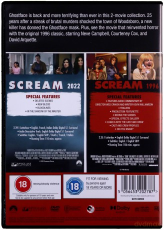 Scream (1996) / Scream (2022) (Krzyk) [DVD]