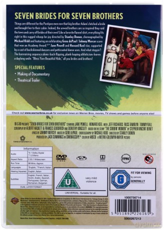Seven Brides For Seven Brothers (Siedem narzeczonych dla siedmiu braci) [DVD]