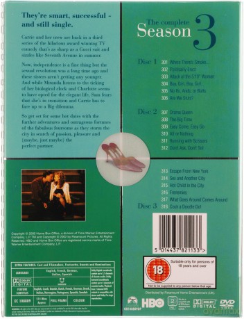 Sex And The City Season 3 (Seks w wielkim mieście) [3DVD]