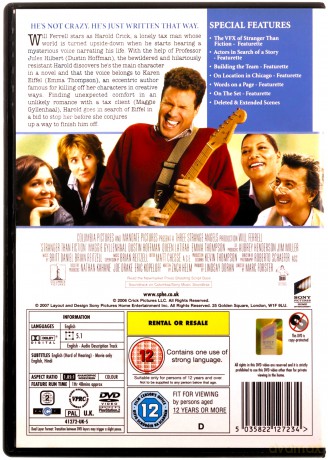 Stranger Than Fiction (Przypadek Harolda Cricka) [DVD]