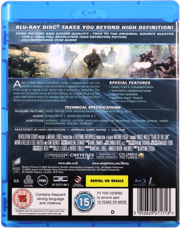 Tears Of The Sun (Łzy słońca) [Blu-Ray]
