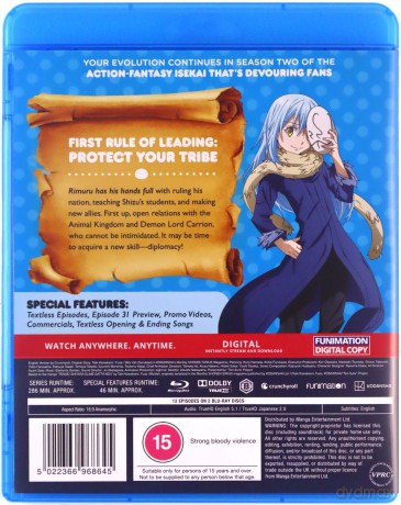 That Time I Got Reincarnated As A Slime Season 2 Part 1 (That Time I Got Reincarnated as a Slime) [2xBlu-Ray]