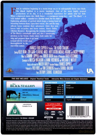 The Black Stallion (Czarny rumak) [DVD]