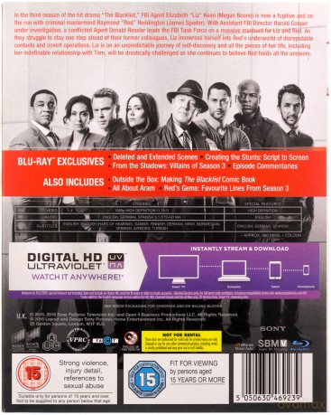 The Blacklist Season 3 (Czarna lista) [6xBlu-Ray]