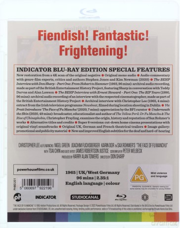 The Face of Fu Manchu (Twarz Fu Manchu) [Blu-Ray]