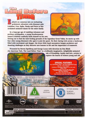 The Land Before Time (Pradawny ląd) [DVD]