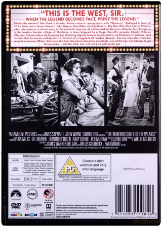 Człowiek, który zabił Liberty Valance'a [DVD]