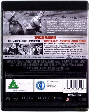 Człowiek, który zabił Liberty Valance'a [Blu-Ray 4K]+[Blu-Ray]