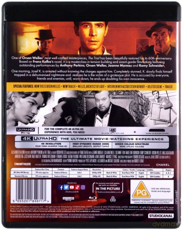 The Trial (Proces) [Blu-Ray 4K]+[Blu-Ray]