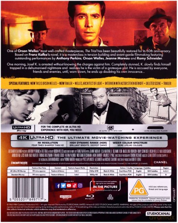 The Trial (Proces) [Blu-Ray 4K]+[Blu-Ray]