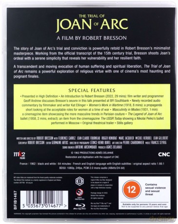 The Trial Of Joan Of Arc (Proces Joanny d'Arc) [Blu-Ray]