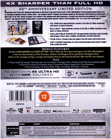 To Kill A Mockingbird (Zabić drozda) [Blu-Ray 4K]+[Blu-Ray]