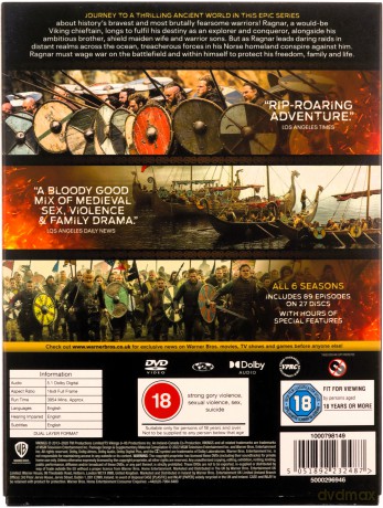 Vikings Seasons 1-6 Complete Collection (Wiking) [21DVD]