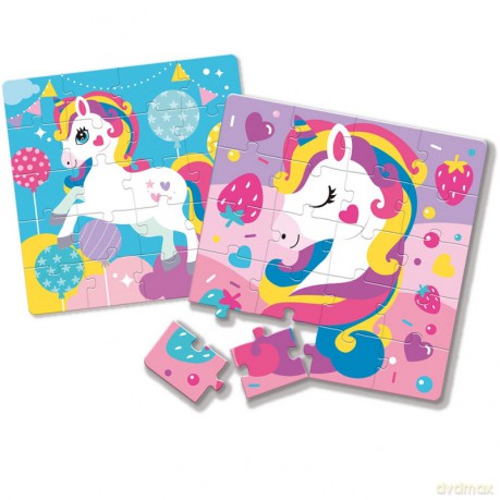 ASKATO magnetyczne 20 el. - Jednorożce [PUZZLE]
