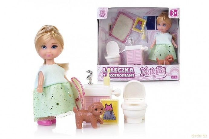 Lalka Natalia z mebelkami 11 cm