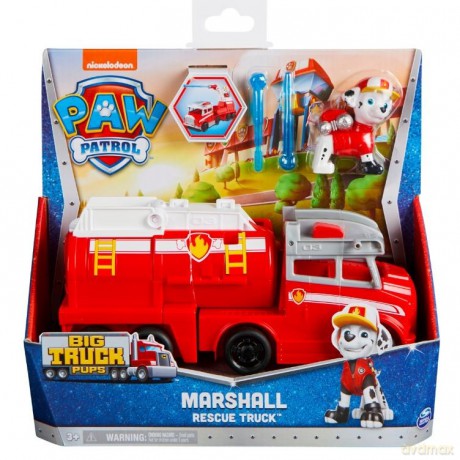 Pojazd z figurką Psi Patrol Big Truck Pups Marshall