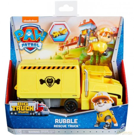 Pojazd z figurką Psi Patrol Big Truck Pups Rubble