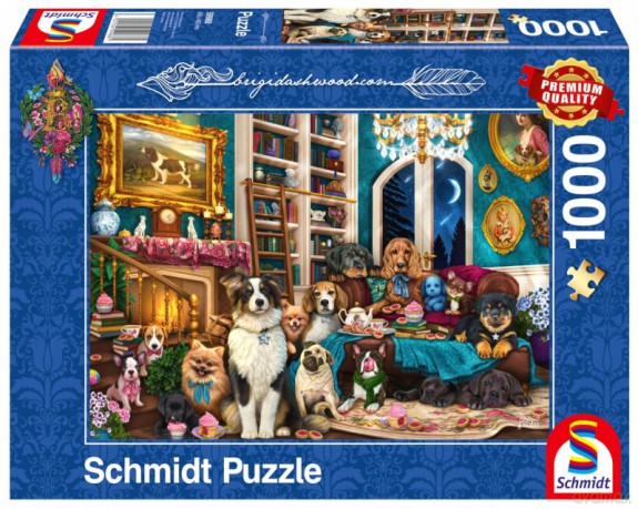 SCHMIDT Premium Quality 1000 el. Brigid Ashwood Spotkanie w domowej bibliotece [PUZZLE]