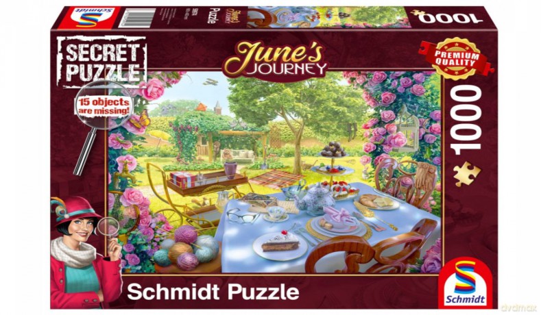SCHMIDT Premium Quality 1000 el. Junes Journey Herbatka w ogrodzie [PUZZLE]