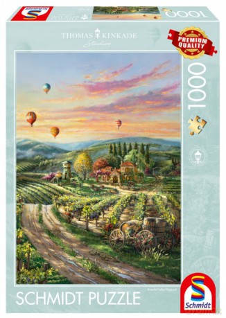 SCHMIDT Premium Quality 1000 el. Thomas Kinkade Winnica w dolinie [PUZZLE]