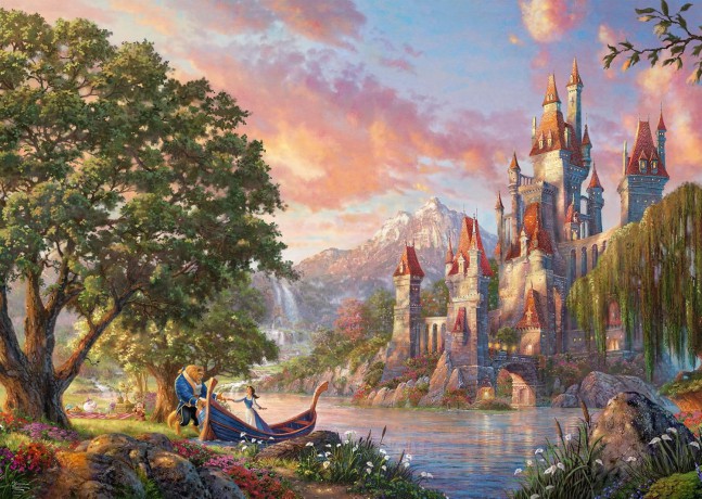 SCHMIDT Premium Quality 3000 el. Thomas Kinkade Piękna i Bestia [PUZZLE]