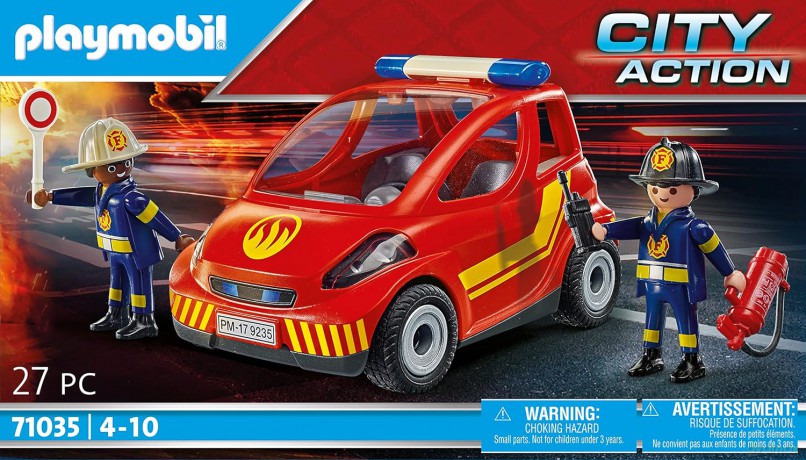 PLAYMOBIL Zestaw figurek City Action 71035 Mały samochód strażacki