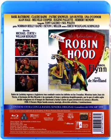 The Adventures of Robin Hood (Przygody Robin Hooda) [Blu-Ray]