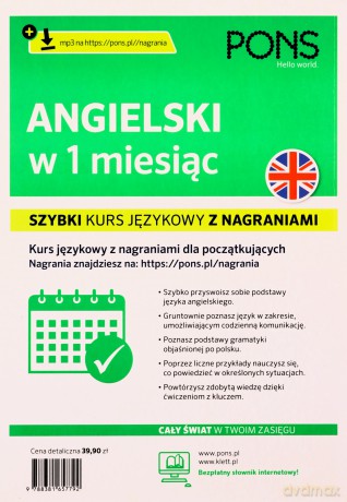Angielski w 1 miesiąc szybki kurs językowy z nagraniami [KSIĄŻKA]