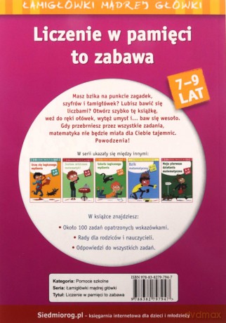 Liczenie w pamięci to zabawa. Łamigłówki mądrej główki - Roger Rougier [KSIĄŻKA]